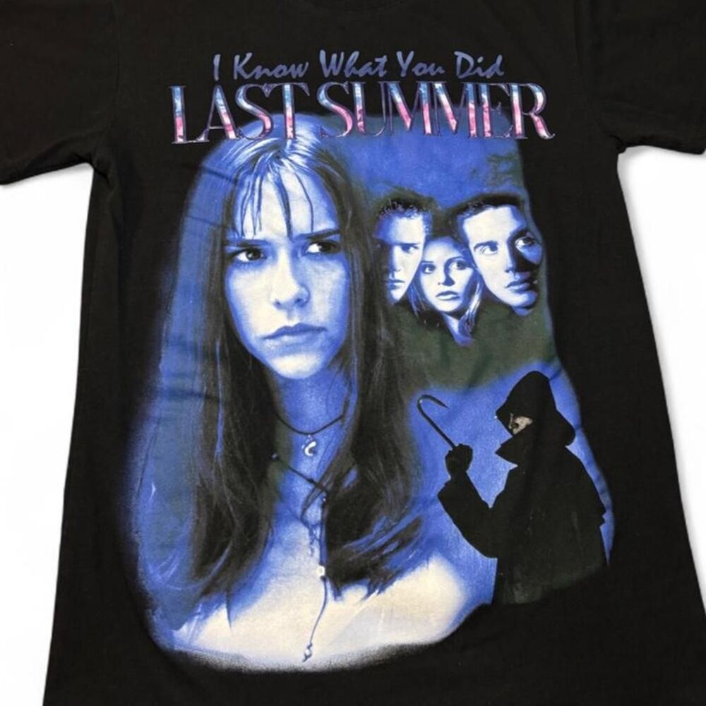 I Know What You Did Last Summer S Black Graphic Tee Horrorcore Y2K Grunge Slashe